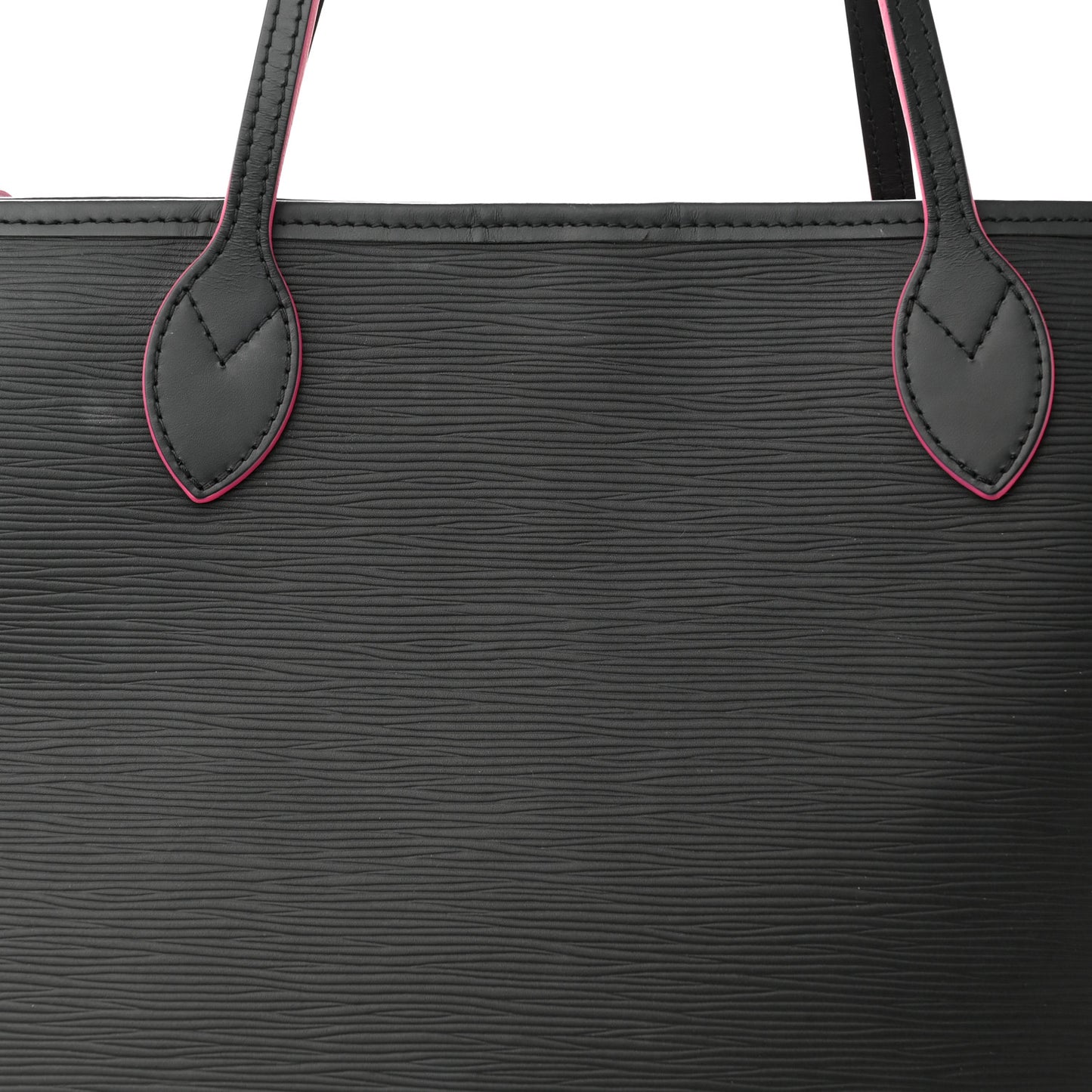 Epi Neverfull MM Black Hot Pink