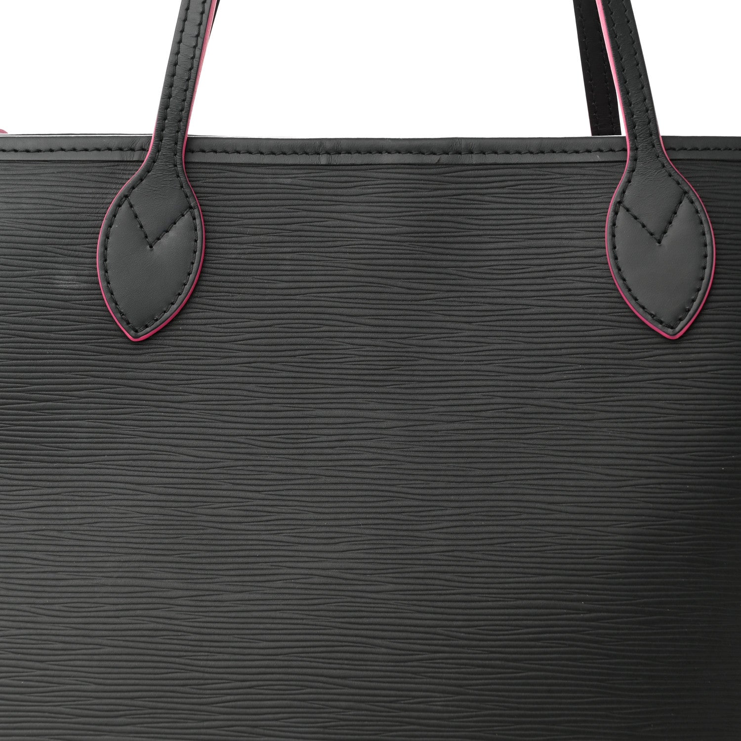 Louis Vuitton Epi Neverfull MM Black Hot Pink 8 of 12