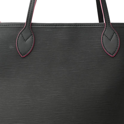 Louis Vuitton Epi Neverfull MM Black Hot Pink 8 of 12