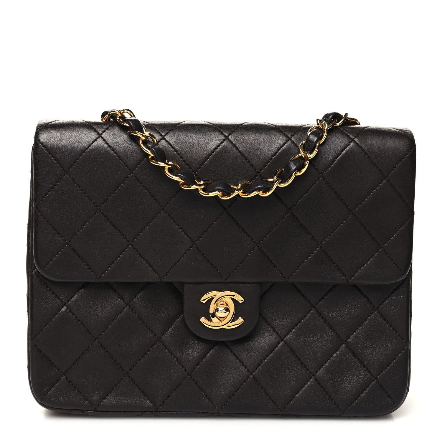 Chanel Lambskin Quilted Small Single Flap Brown 1 of 13
