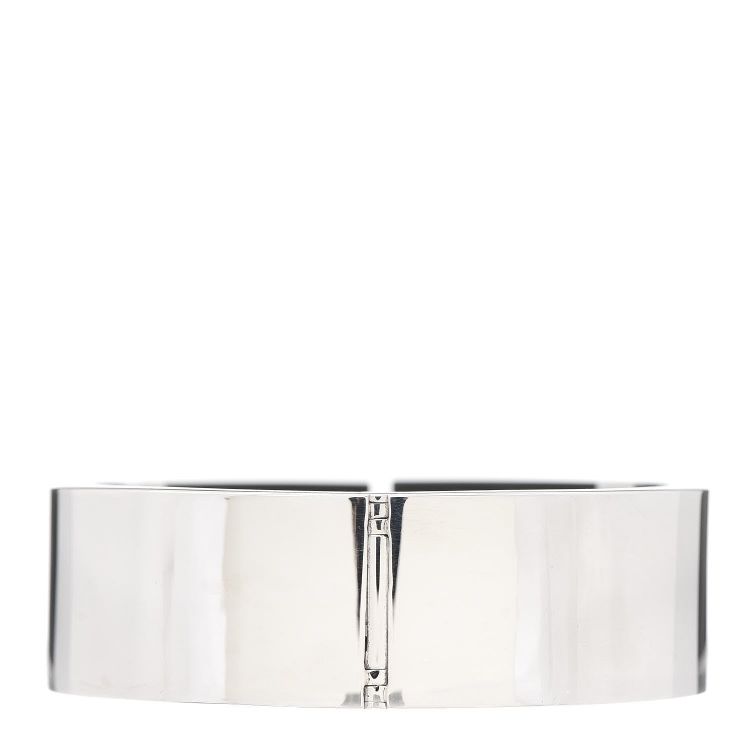 Tiffany Sterling Silver Black Ceramic T Cutout Cuff Bracelet 3 of 4