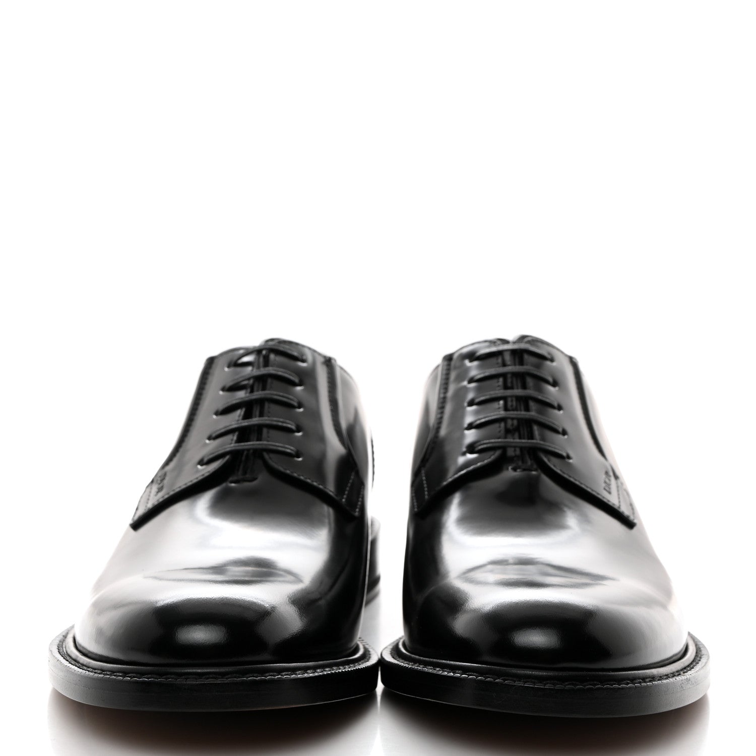 Christian Dior Calfskin Mens Derby Shoes 42 Black 2 of 8