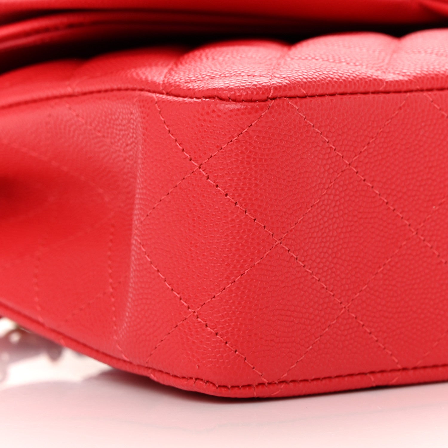 Chanel Caviar Quilted Medium Double Flap Red 9 of 14