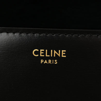 Celine Shiny Calfskin Triomphe Shoulder Bag Black 6 of 10