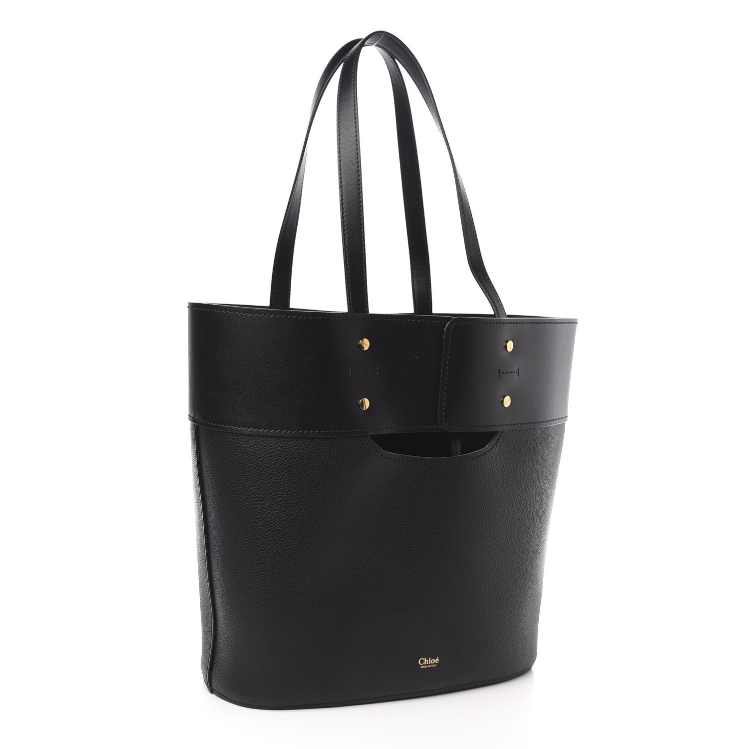 Chloe Smooth Grained Calfskin Medium Aby Tote Black 4 of 10