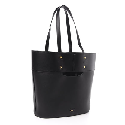 Chloe Smooth Grained Calfskin Medium Aby Tote Black 4 of 10