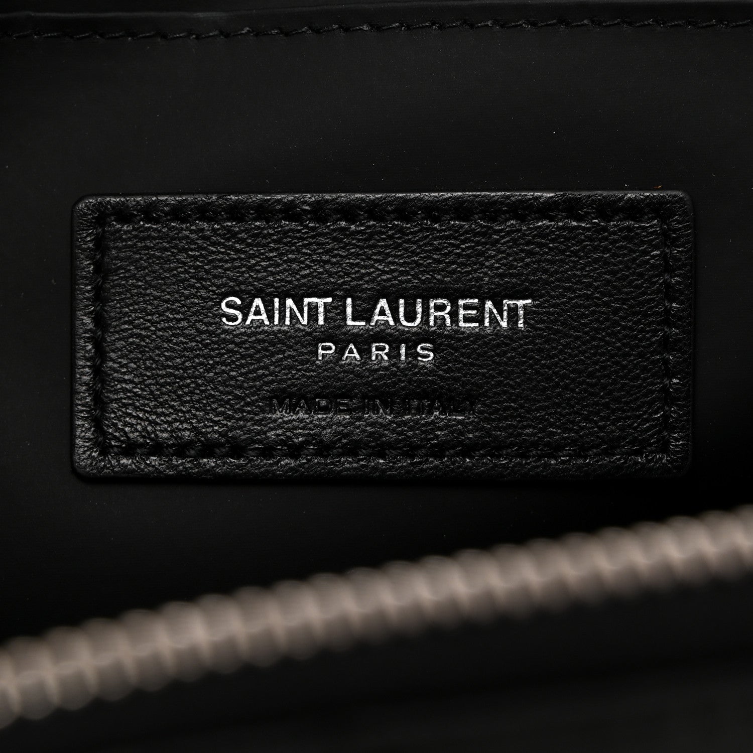 Saint Laurent Lambskin Matelasse Cosmetic Case Black 6 of 7