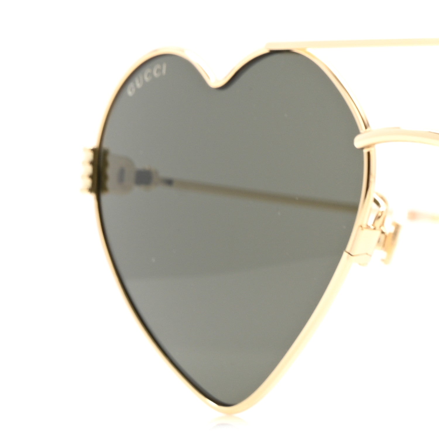 Gucci Metal Heart Sunglasses GG1283S Gold 6 of 10