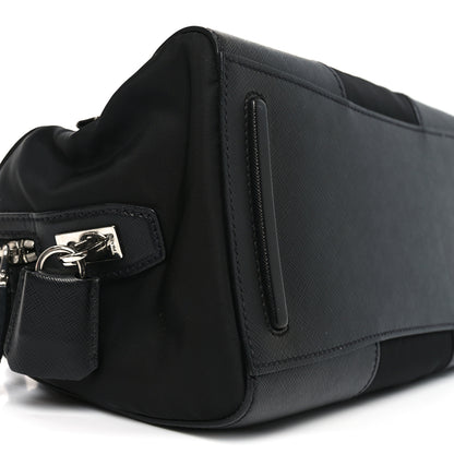 Prada Nylon Saffiano Top Handle Bag Black 8 of 9