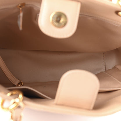 Chanel Caviar Quilted Petit Shopping Tote PST Beige 5 of 10