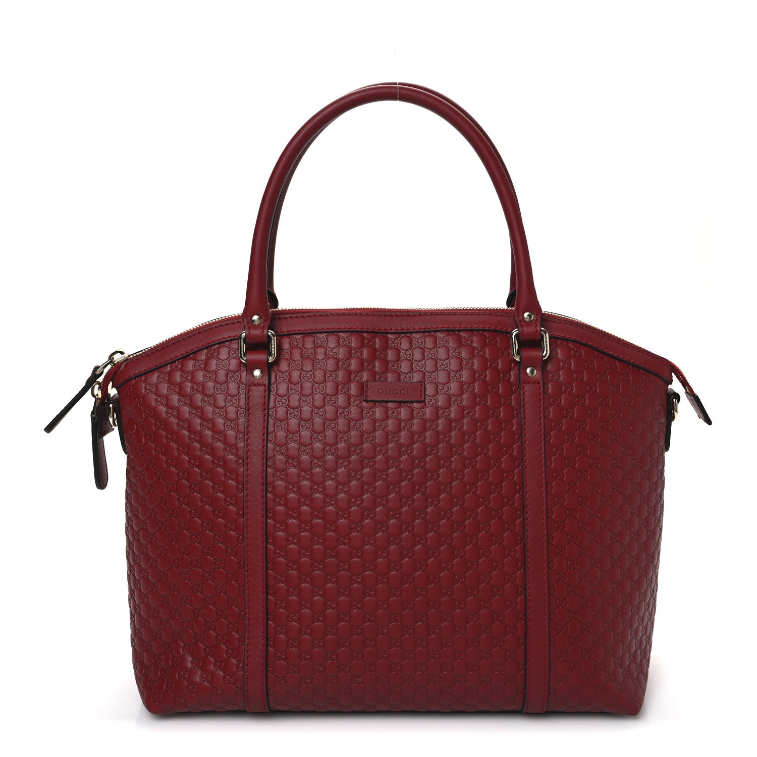 Gucci Soft Microguccissima Dome Satchel Red 1 of 10