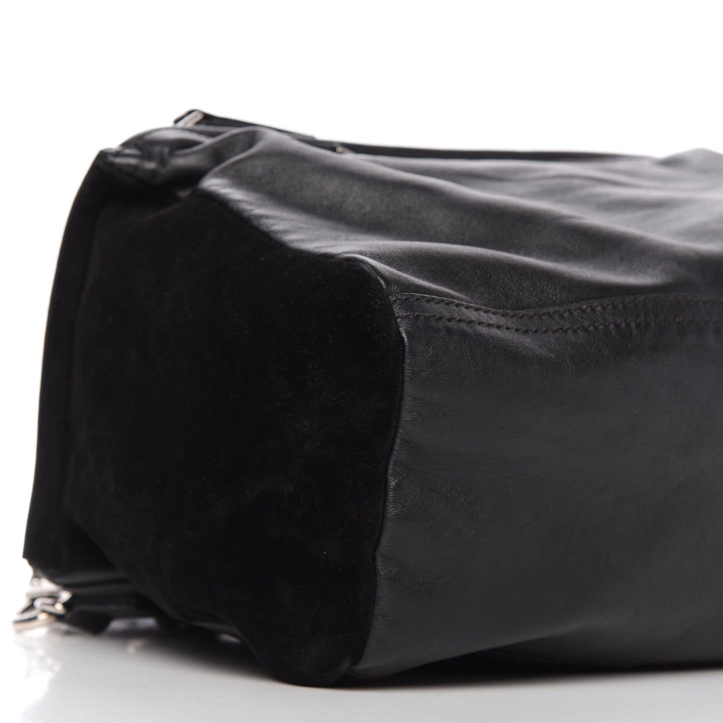 Smooth Calfskin Crocodile Embossed Medium Pandora Black