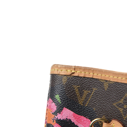 Louis Vuitton Monogram Roses Neverfull MM 9 of 17