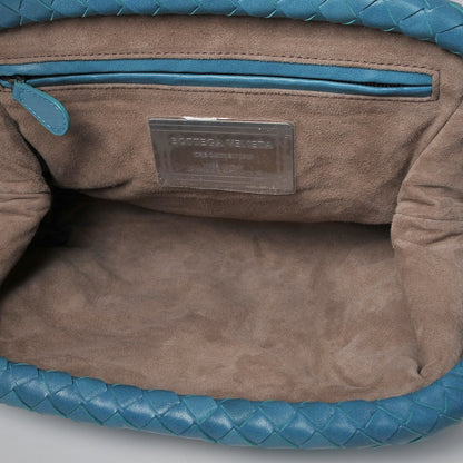 Bottega Veneta Nappa Intrecciato The Lauren 1980 Clutch Aqua 6 of 8