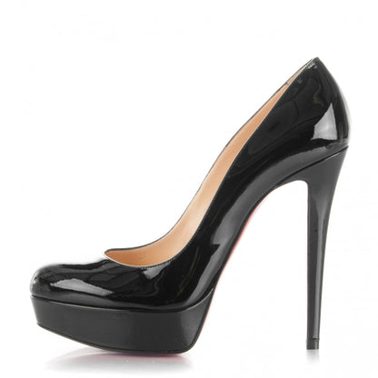 Christian Louboutin Patent Bianca 140 Pumps 40 Black 1 of 6
