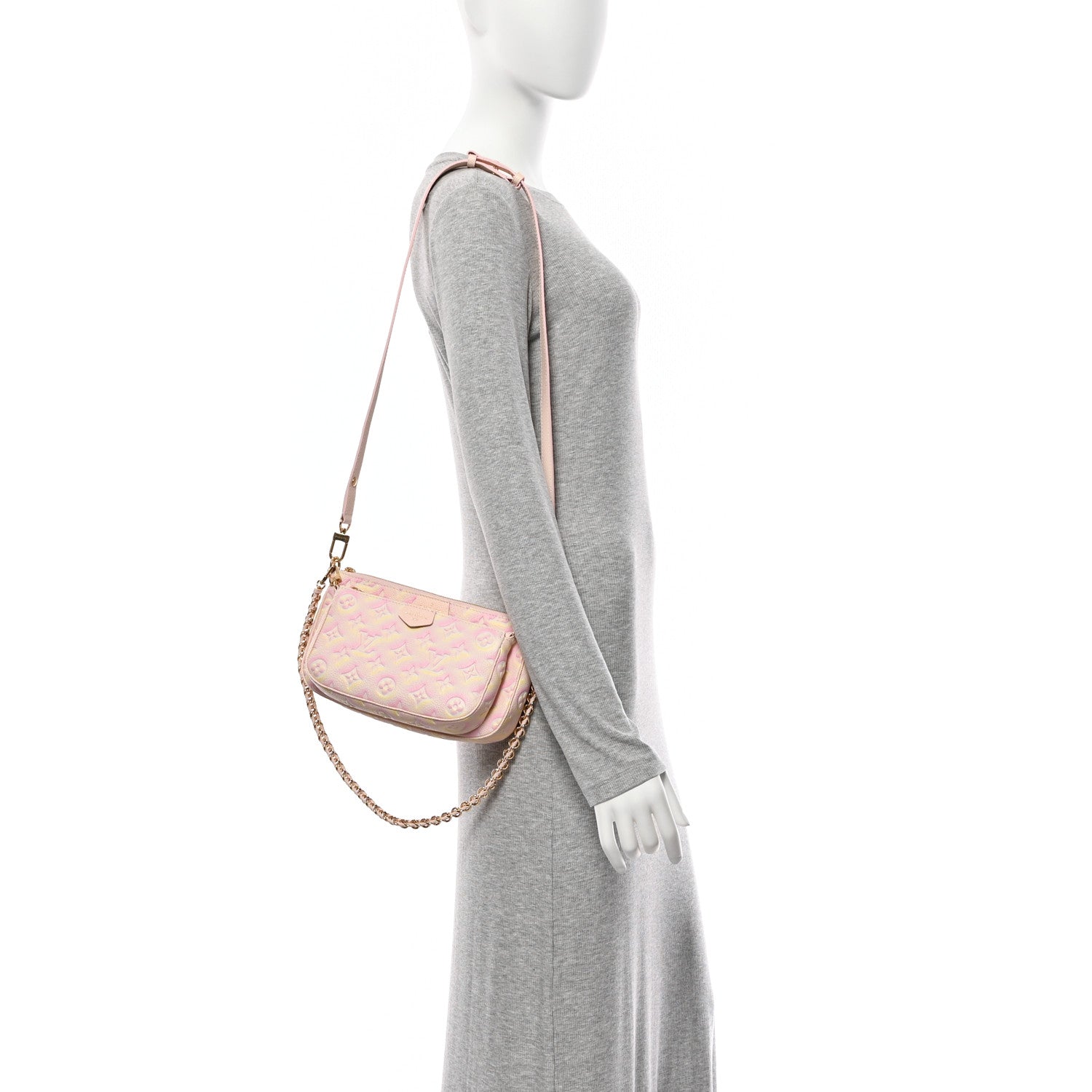 Louis Vuitton Empreinte Monogram Summer Stardust Multi Pochette Accessories Pink 2 of 9