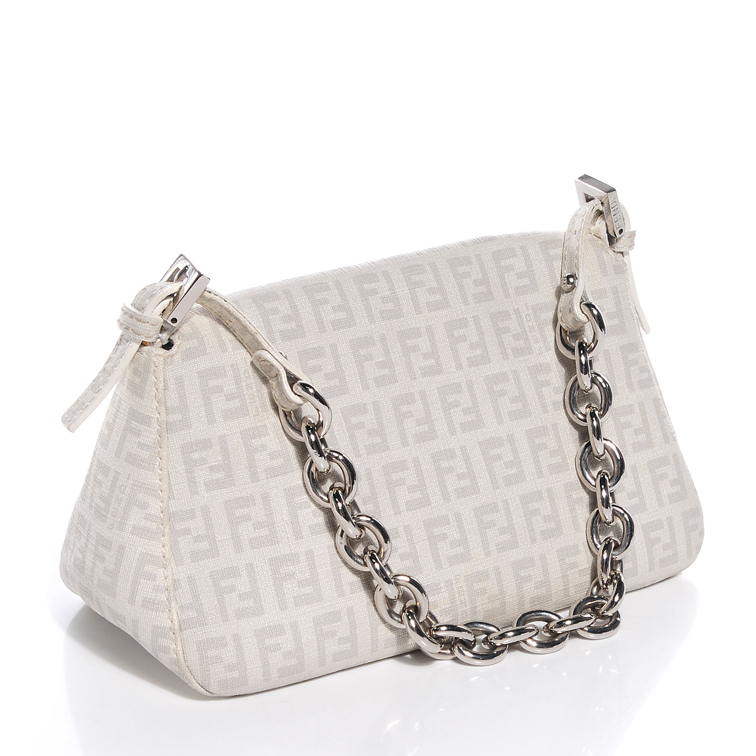 Fendi Zucchino Spalmati Forever Mini Mama Baguette White 3 of 9