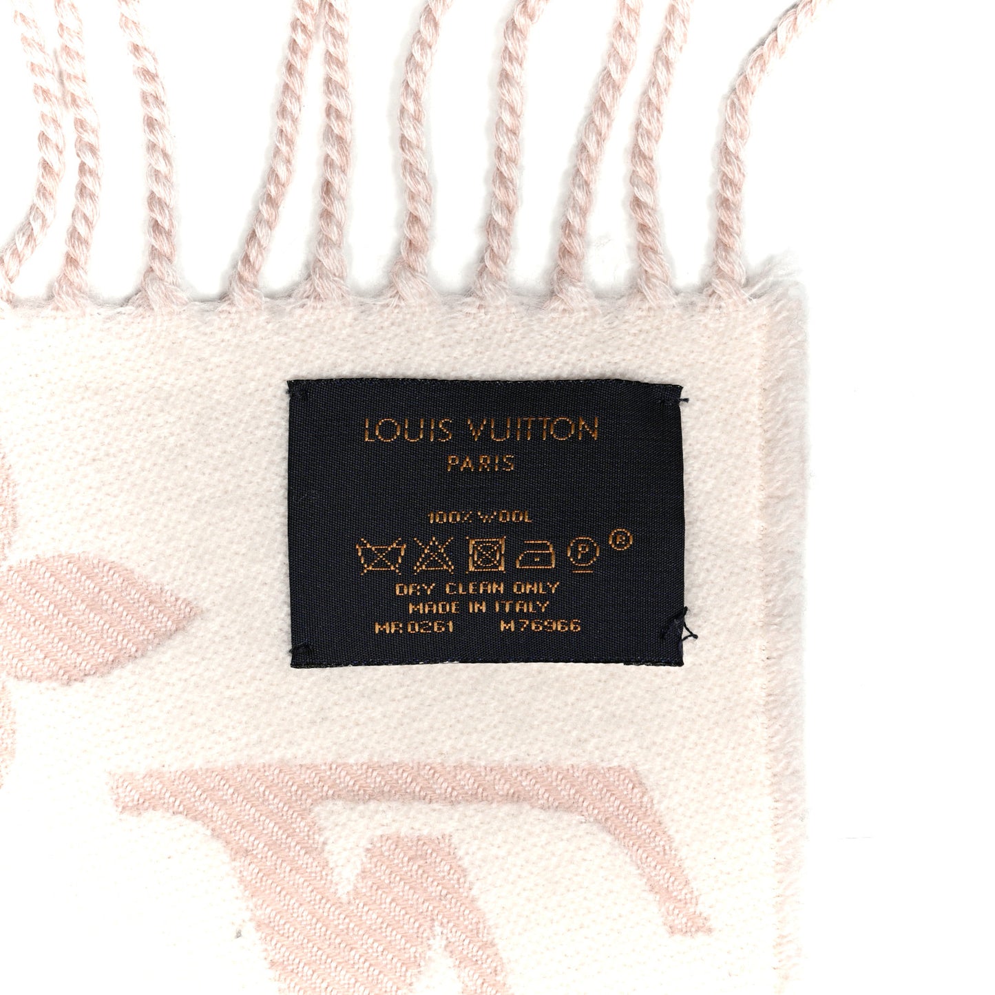 Wool Monogram Simply LV Scarf Beige