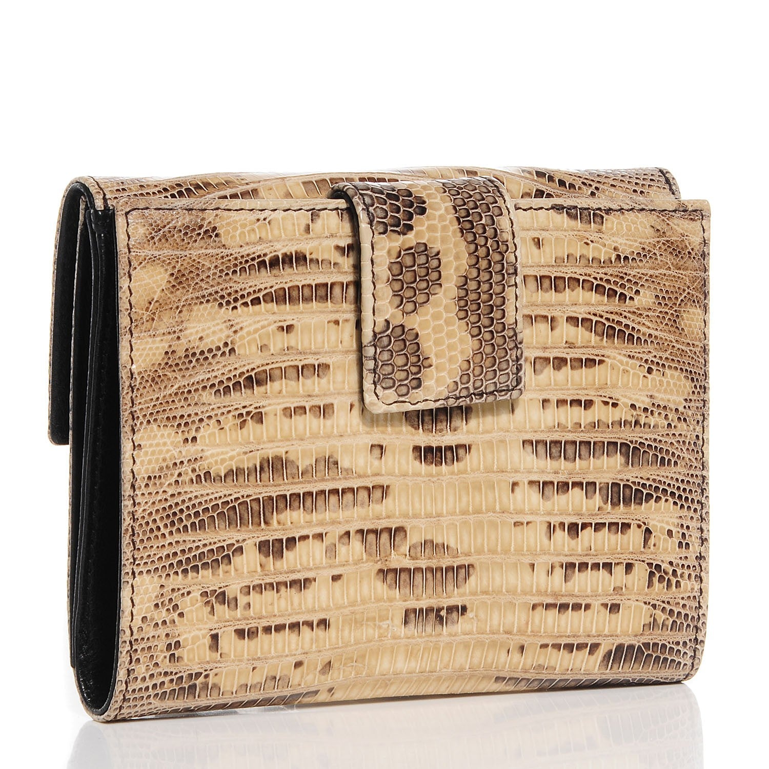 Prada Lizard Compact Wallet 3 of 10