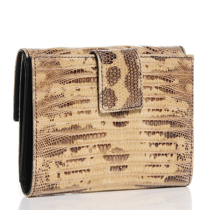 Prada Lizard Compact Wallet 3 of 10