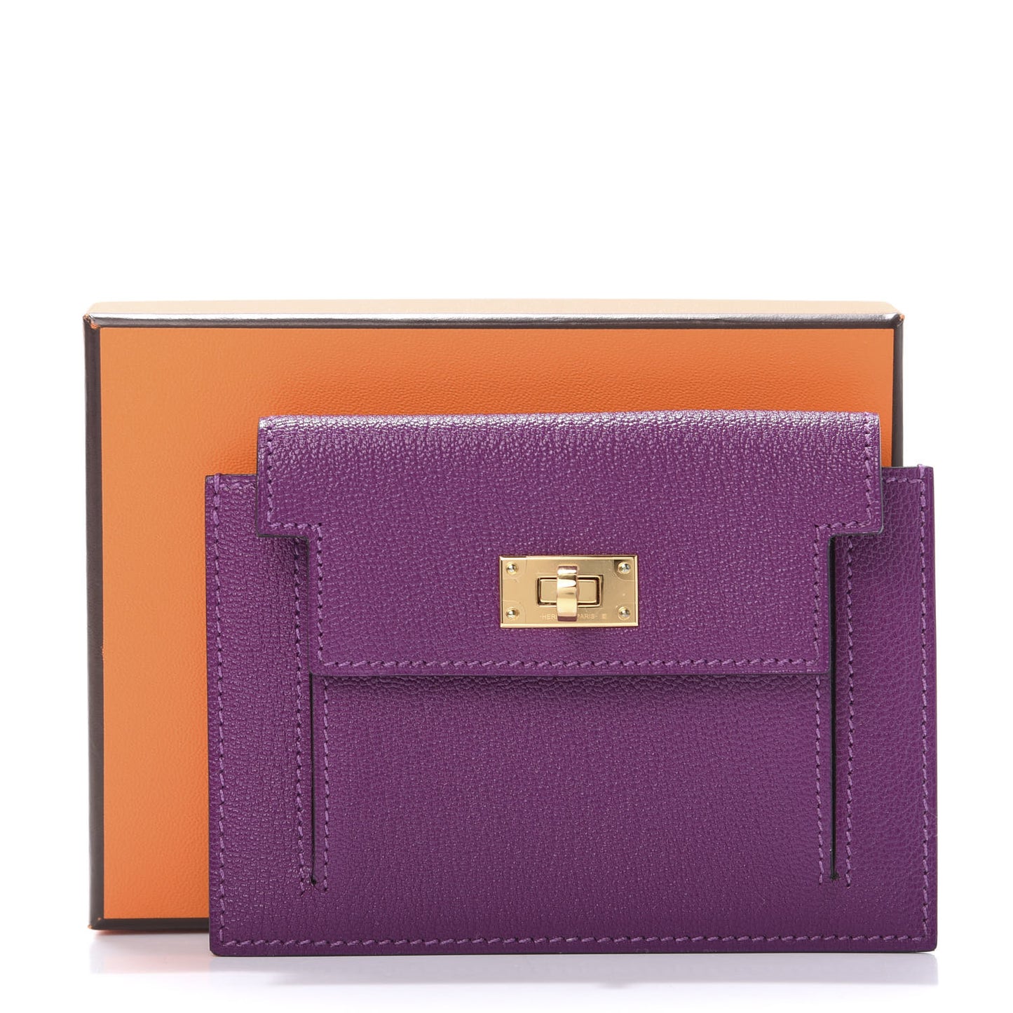 Chevre Mysore Kelly Pocket Compact Wallet Anemone