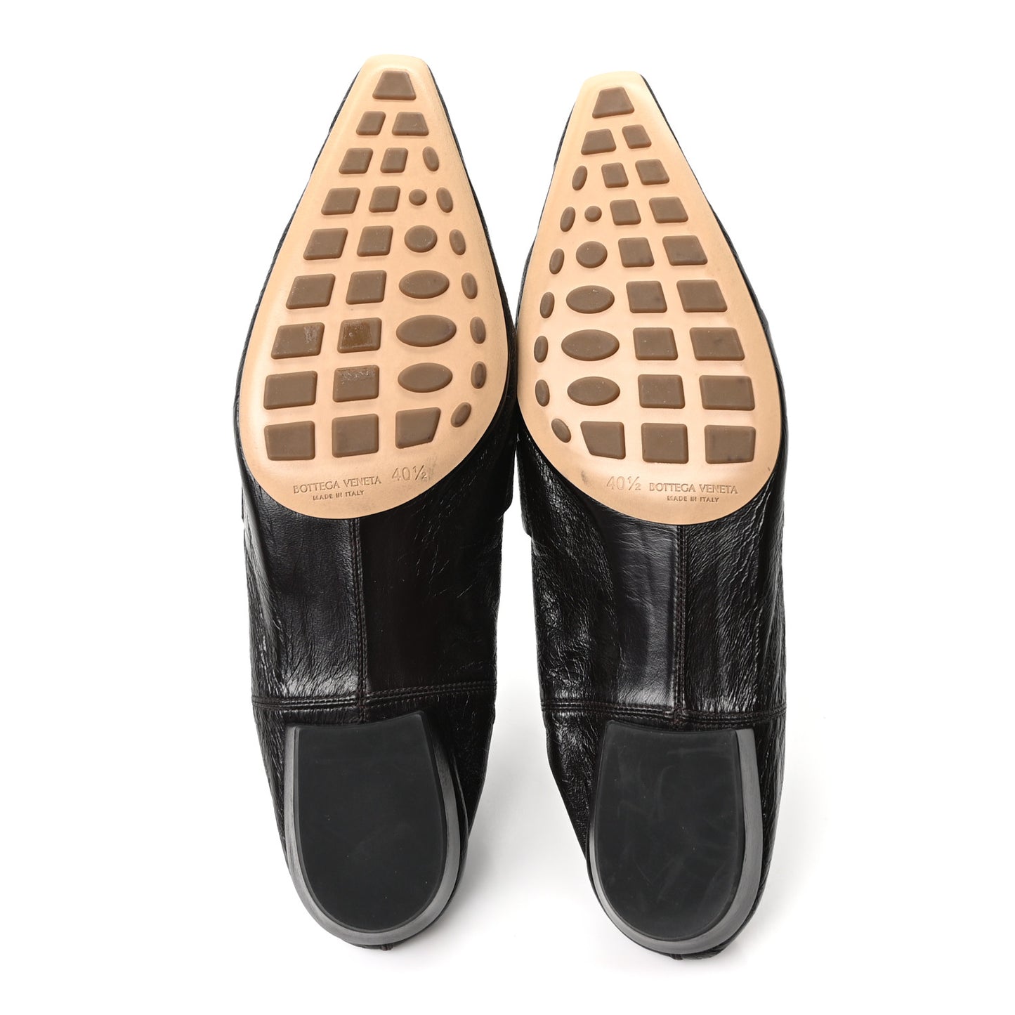 Crushed Nappa Madame Loafers 40.5 Black