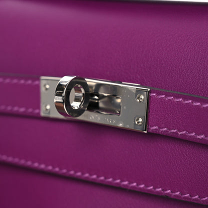 Hermes Swift Kelly Pochette Clutch Anemone 13 of 15