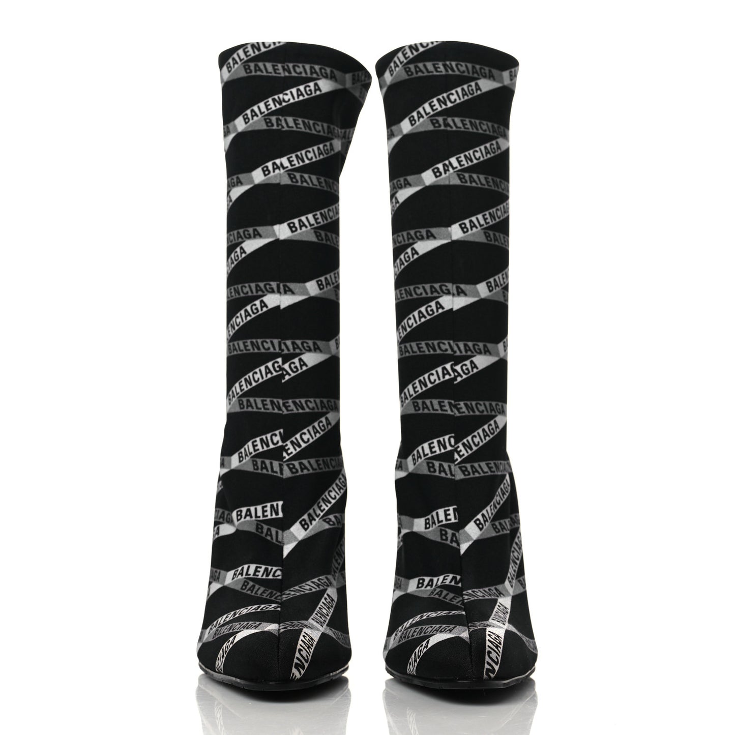 Spandex Losange Monogram 110mm Booties 37 Gris Black