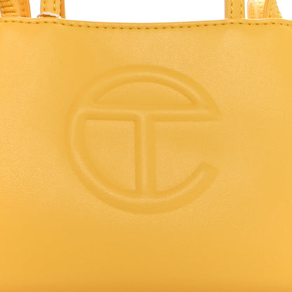 Telfar Vegan Leather Small Shopping Bag Yellow 7 of 9
