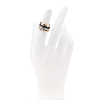 Boucheron 18K Pink Yellow White Gold Diamond PVD Large Quatre Classique Ring 46 3.75 2 of 6