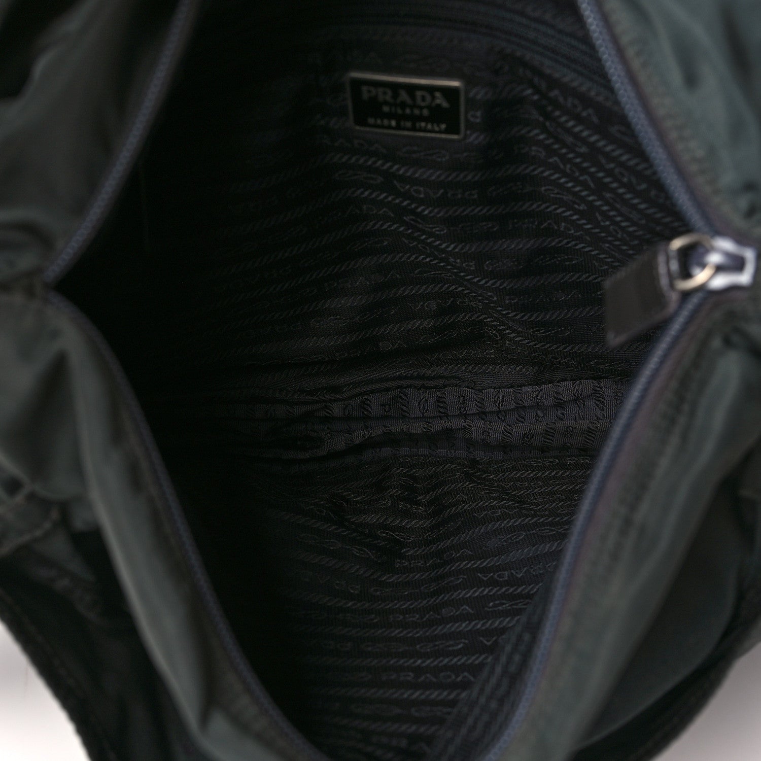 Prada Tessuto Nylon Messenger Bag Black 4 of 8