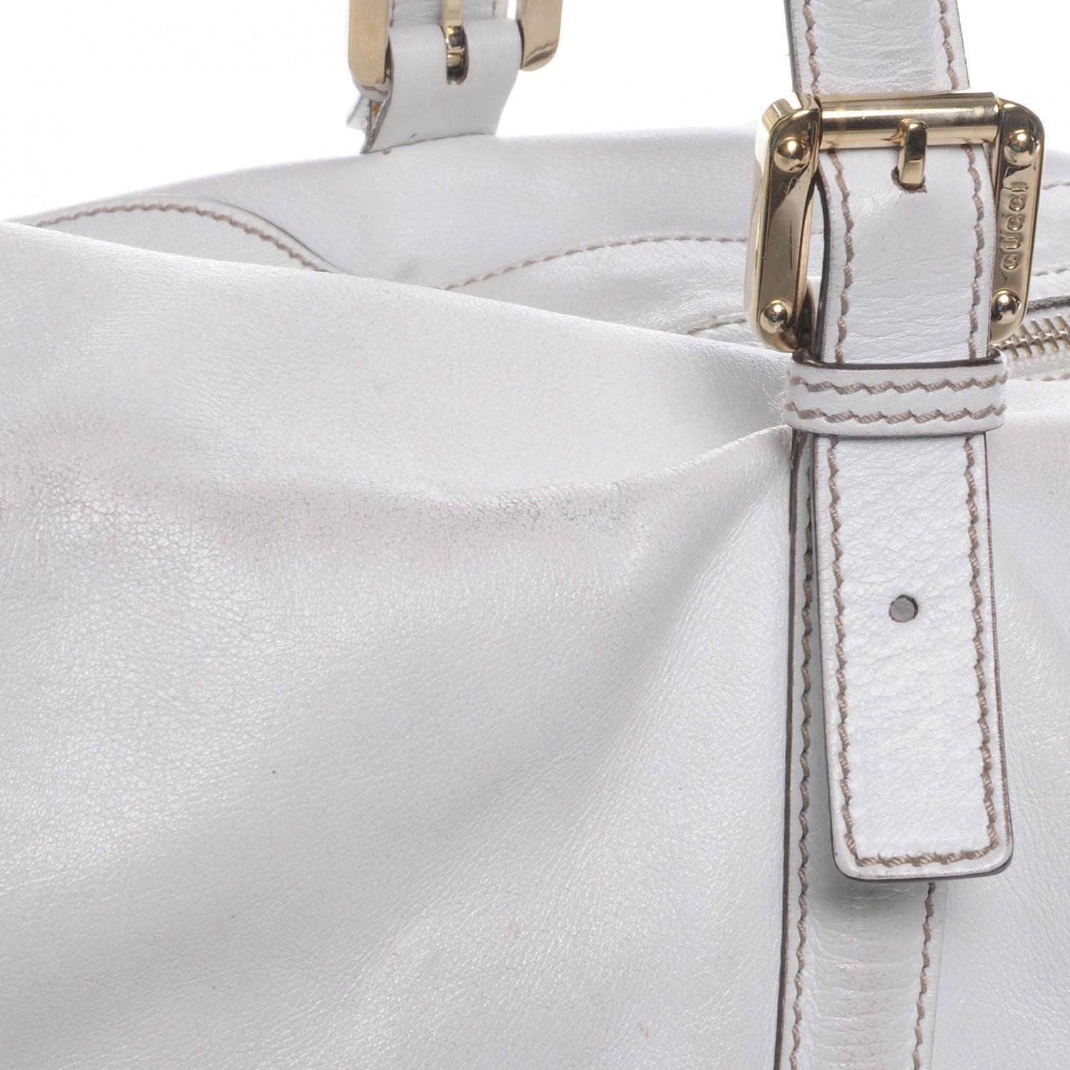 Gucci Leather Britt Large Boston White 4 of 13