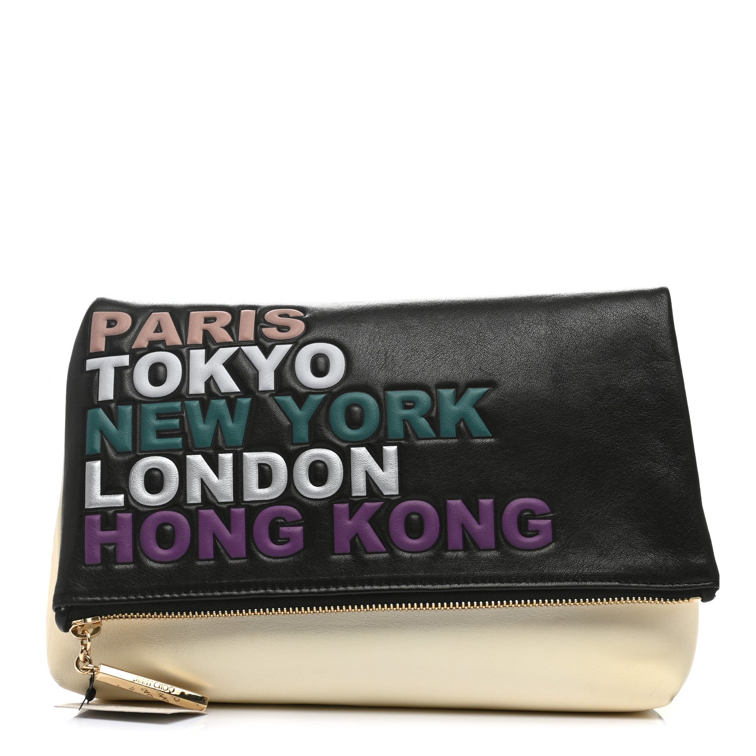 Jimmy Choo Calfskin Nyla Foldover Clutch Multicolor 1 of 7