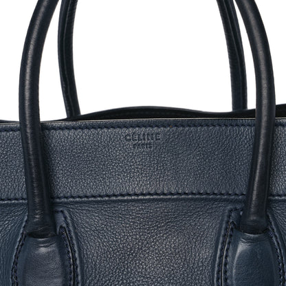 Celine Grained Calfskin Medium Phantom Luggage Indigo 7 of 18