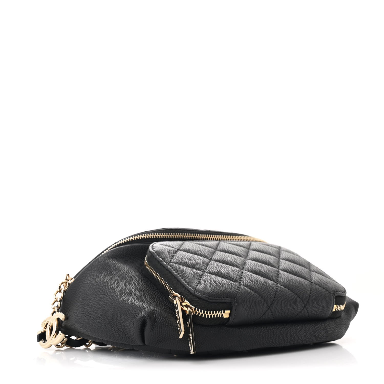 Chanel Caviar Quilted Business Affinity Waist Belt Bag Black 4 of 10
