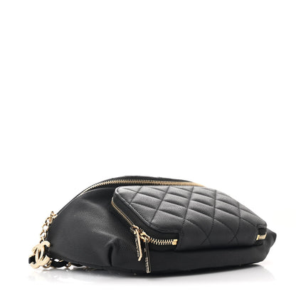 Chanel Caviar Quilted Business Affinity Waist Belt Bag Black 4 of 10