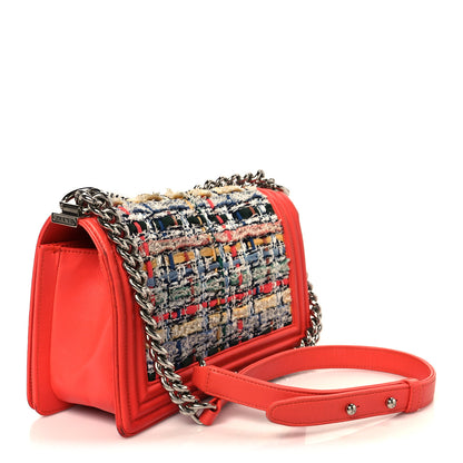 Chanel Lambskin Tweed Medium Boy Flap Coral 3 of 11
