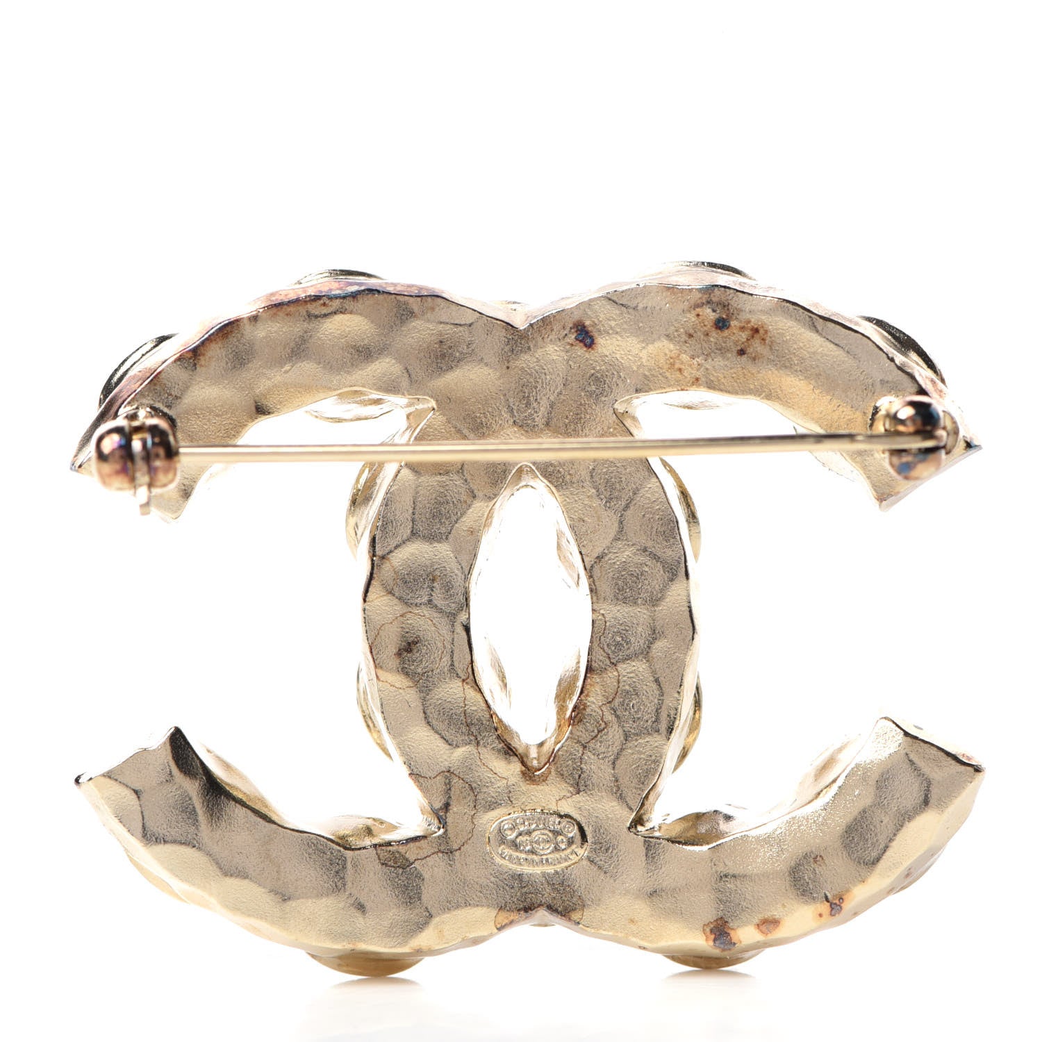 Chanel Resin CC Brooch Gold 3 of 6