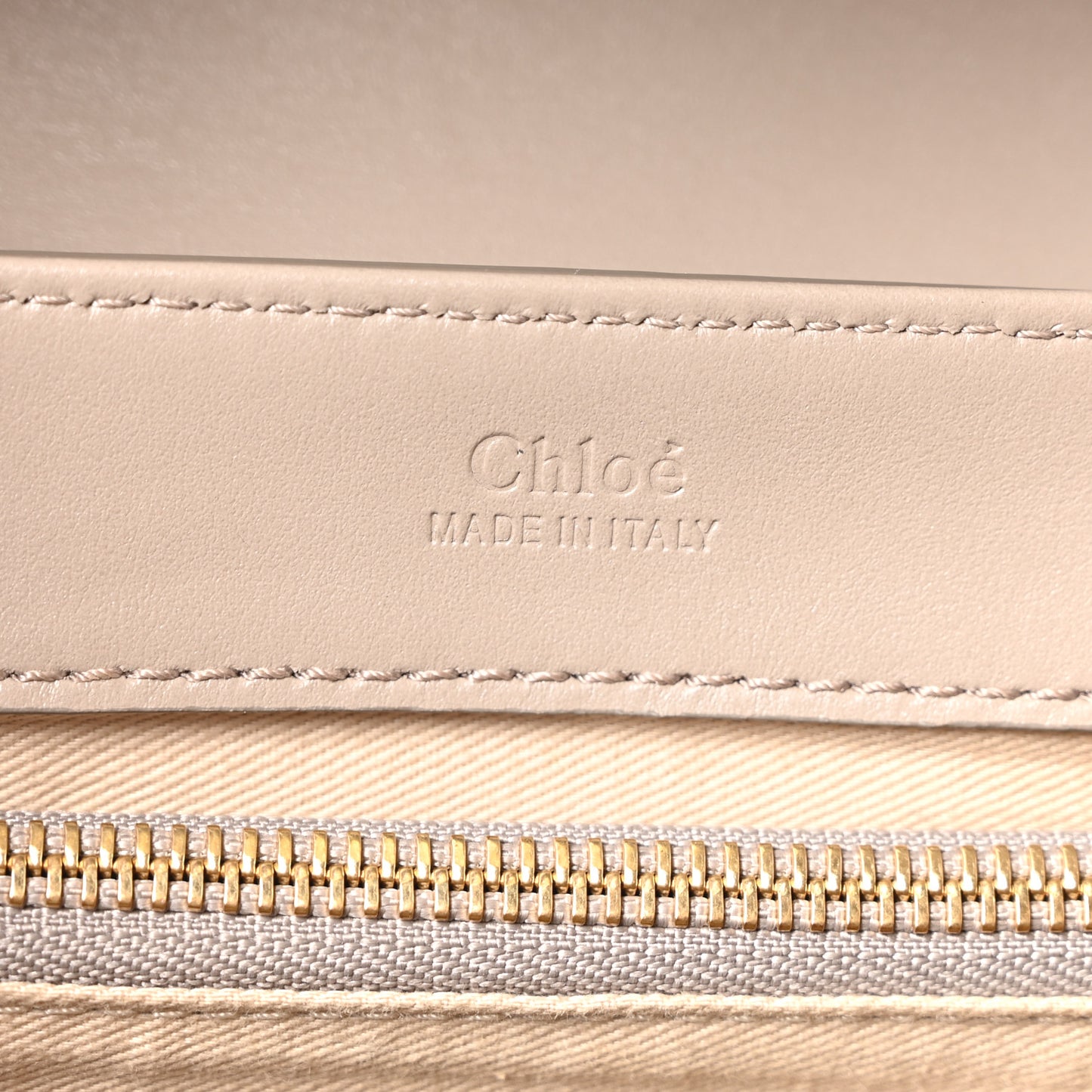 Shiny Calfskin Suede Small C Double Carry Bag Motty Grey