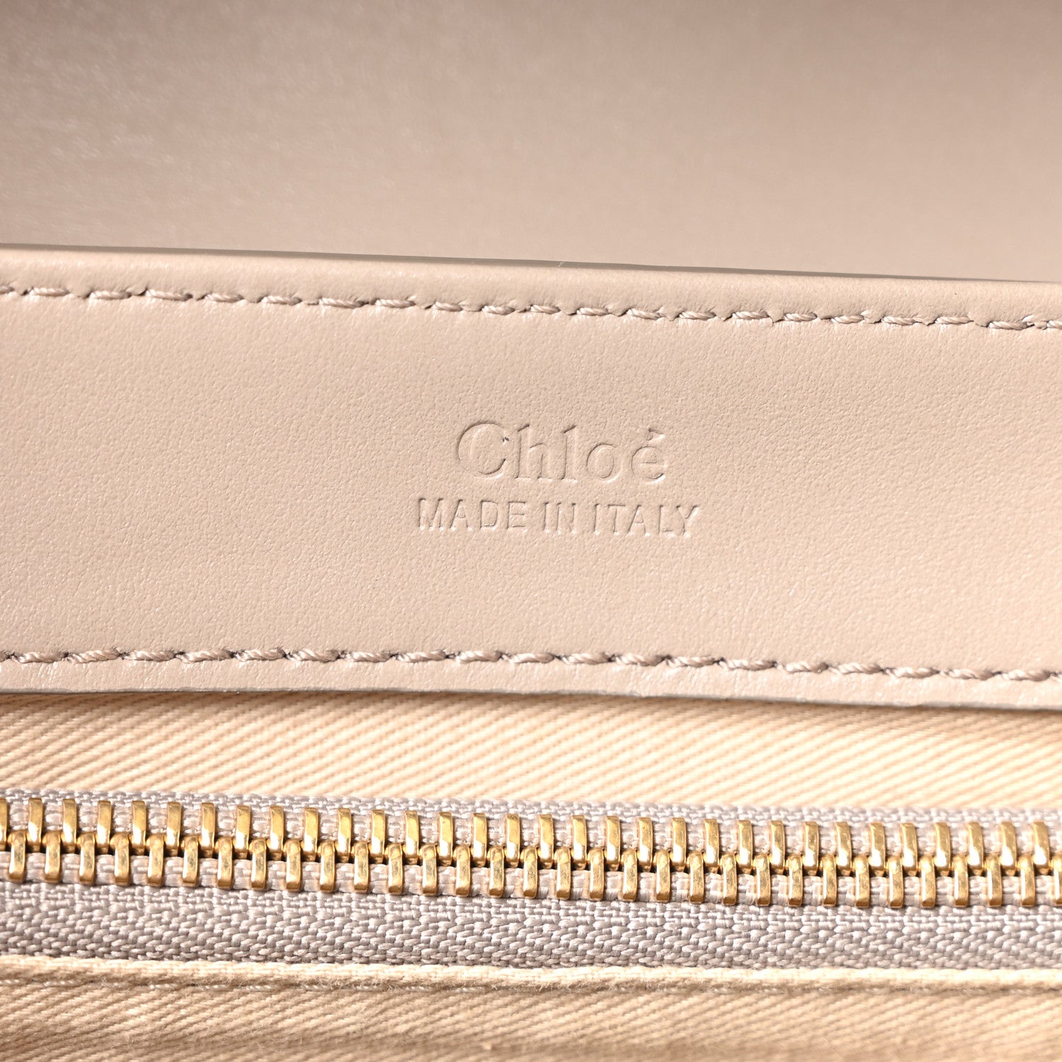 Chloe Shiny Calfskin Suede Small C Double Carry Bag Motty Grey 5 of 9