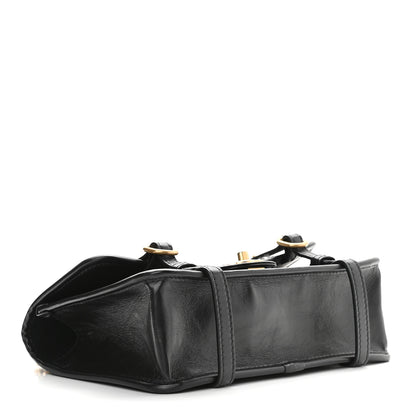 Chanel Aged Calfskin Tweed Quilted City School Flap Black 4 of 9