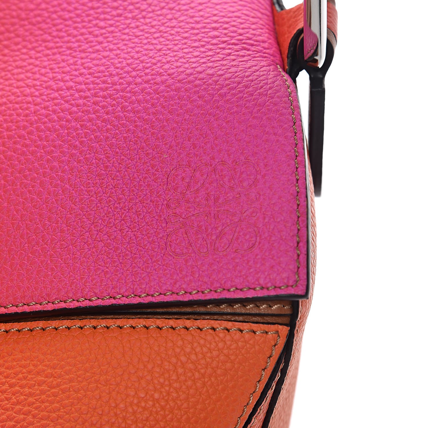Loewe Calfskin Medium Puzzle Bag Orange Sunset 8 of 10