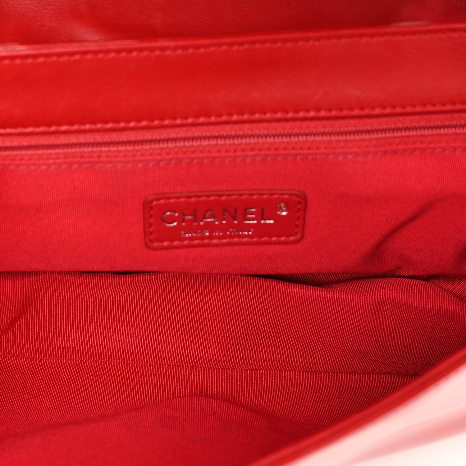 Chanel Vinyl Small Lipstick Flap Bag Red 5 of 12