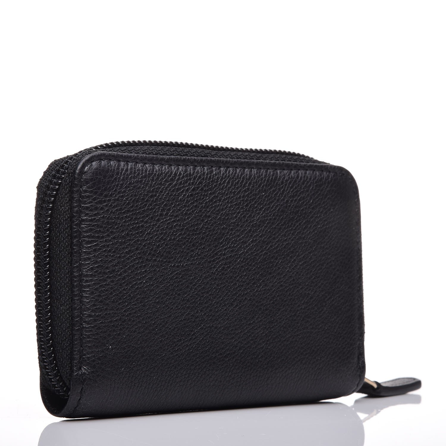 Chanel Calfskin Timeless CC Zip Around Coin Purse Black 3 of 10