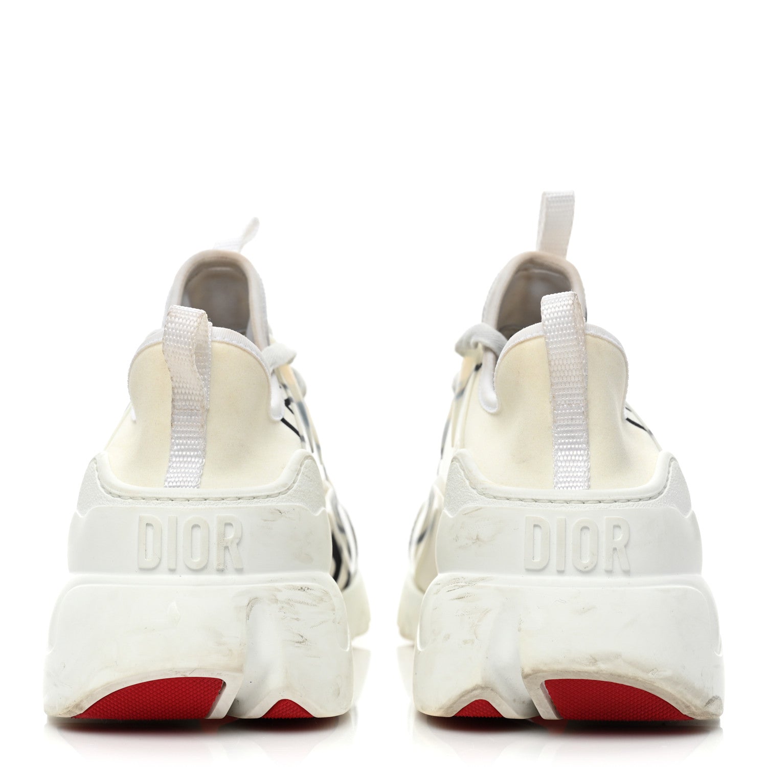 Christian Dior Neoprene Rubber Union Print Womens D-Connect Sneakers 40 Off White 4 of 21