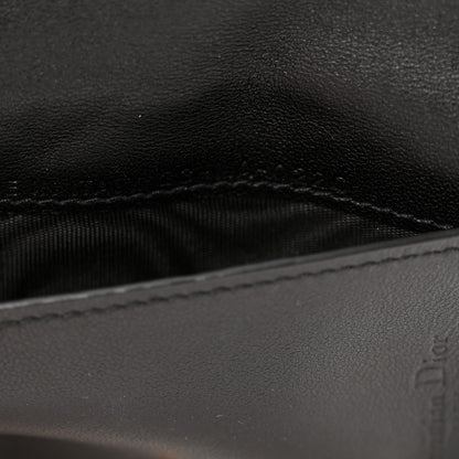 Christian Dior Lambskin Cannage Small Lady Dior Flap Card Holder Black 7 of 10