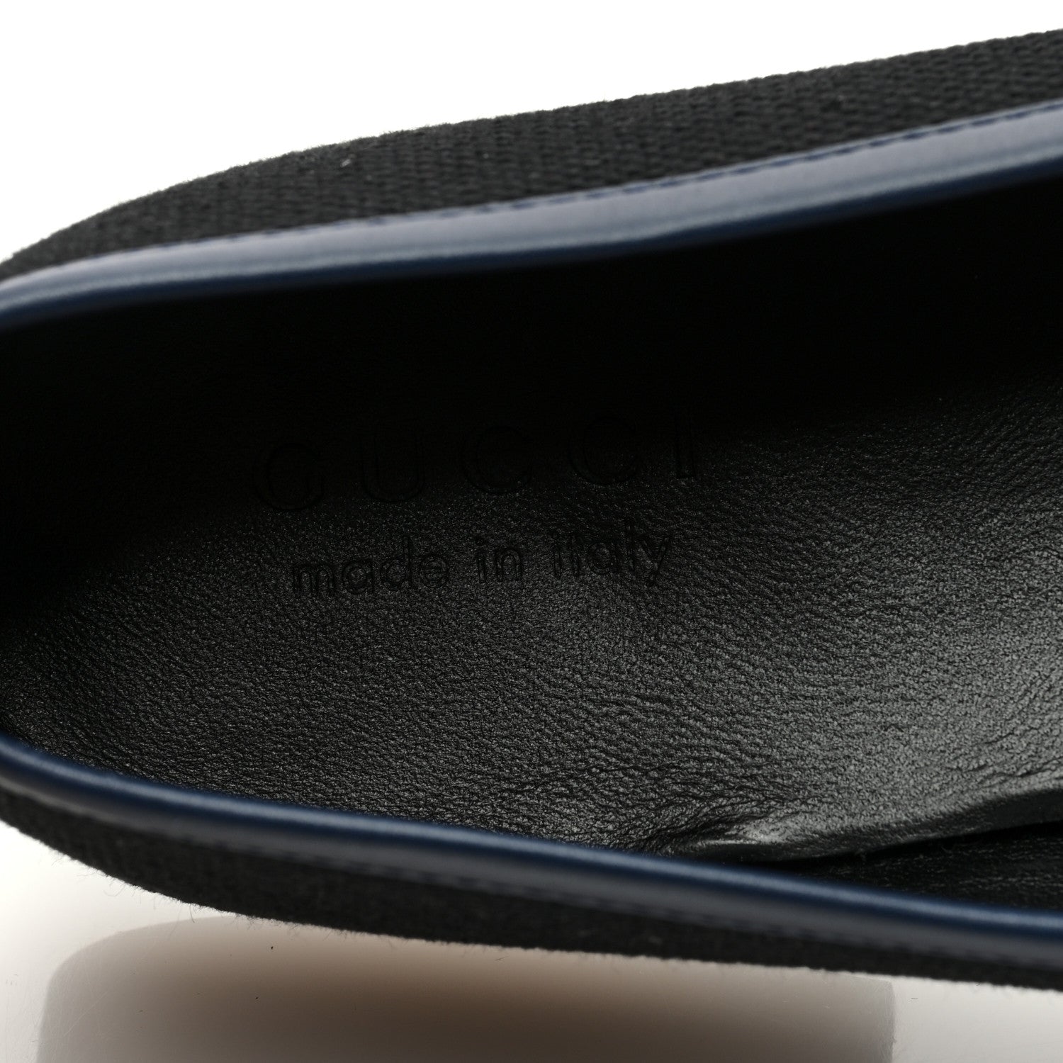 Gucci Canvas Horsebit Mens Jordaan Loafers 11 Black 7 of 8