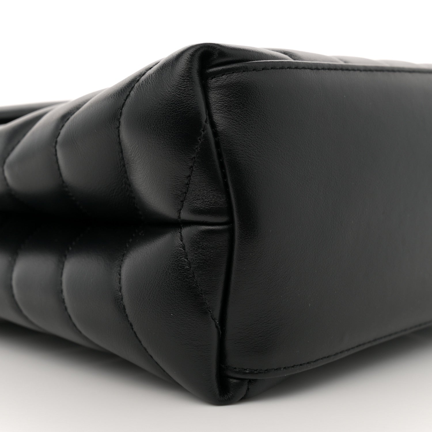 Saint Laurent Calfskin Y Quilted Monogram Medium Loulou Chain Satchel Black 9 of 12