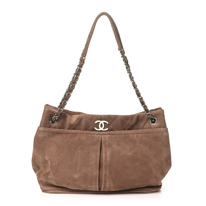 Chanel Ultra Soft Suede Calfskin Natural Beauty Tote Brown 1 of 10