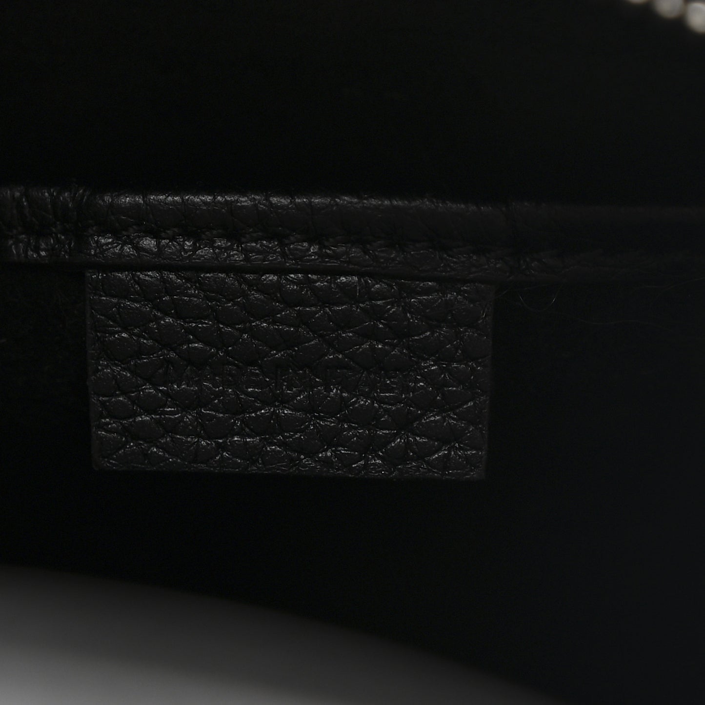 Drummed Calfskin Nano Luggage Black